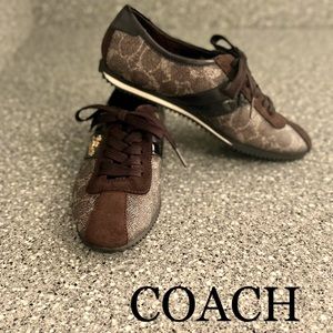 Coach shoes size 5. Brown. Worn only a couple times.